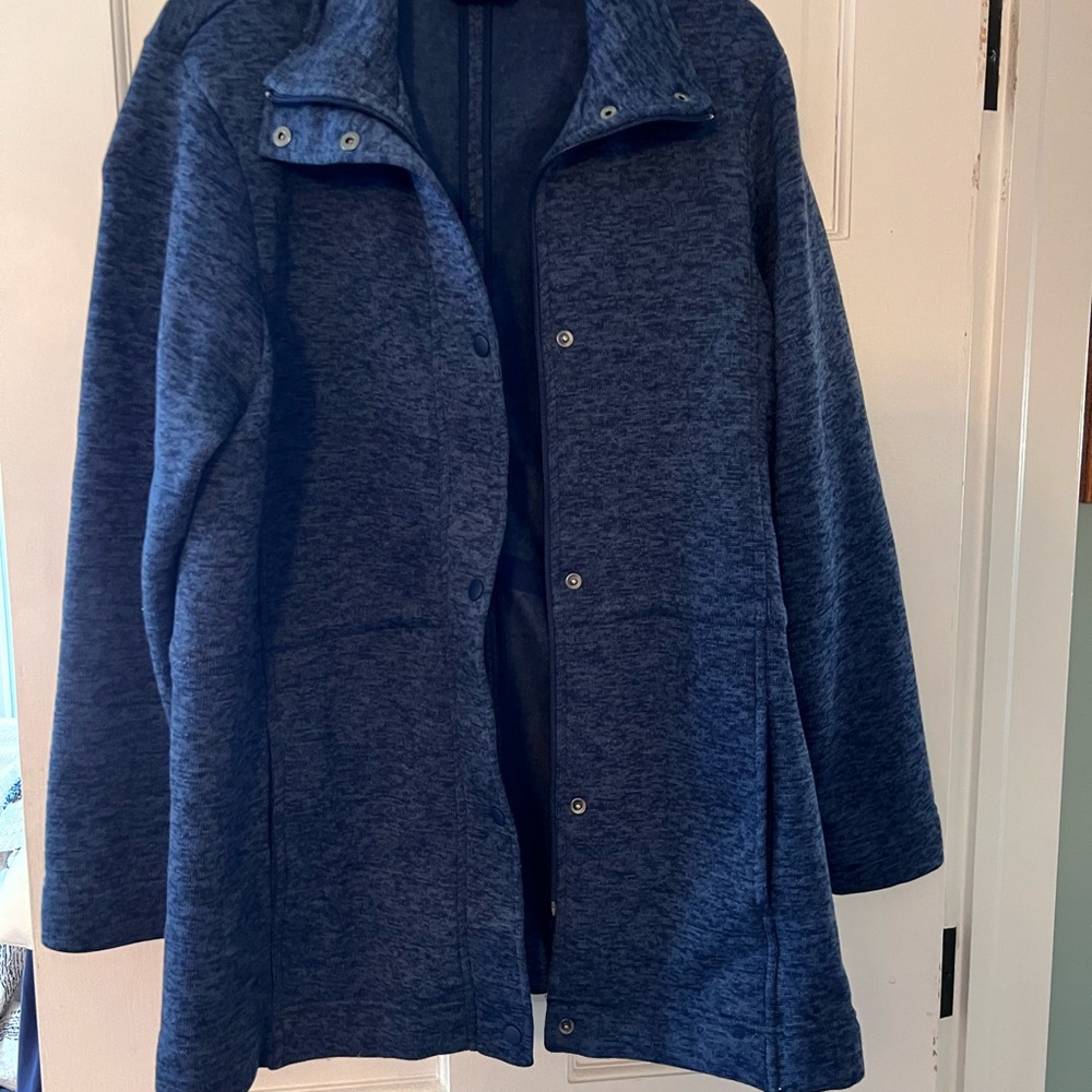 Lands' End Women's Navy Fleece Jacket